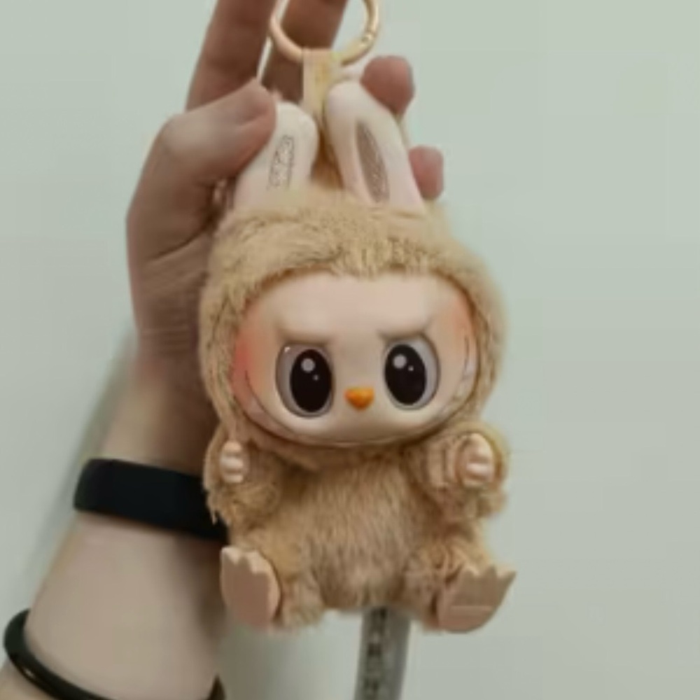 Adorable Pink Color Available Bunny Plush Keychain, NEW